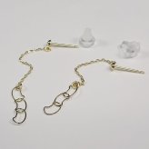 K10ねこピアス イエローゴールド 10金猫柄スイングブラタイプ【送料無料】【レディース,激安,特価,通販】