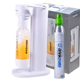 Drinkmate 641　家庭用炭酸飲料メーカー　スターターキット　電気不要　手動タイプ　ブラック／ホワイト　ガスシリンダー60L付　屋内外使用OK　新生活　ホームパーティに。国内モデル　※商品詳細を選択