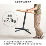 テーブル カフェ LT-4930 正方形 単品 幅60×奥行60cm 木製 天然木 美しい天板 木目柄 天板 メラミン樹脂加工 コンクリート調 T字脚 おしゃれ コンパクト 新生活 飲食店 一人暮らし