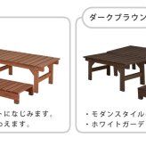 ウッドデッキ ユニット縁台ベンチ hiyori ひより 連結3点セット 幅174・奥行55 ウッドデッキ 簡単組立 縁側 DIY 木製 天然木 庭 ベランダ マンション おしゃれ ガーデン 屋外 家具 ブラウン ダークブラウン アウトドアリビング ベンチ