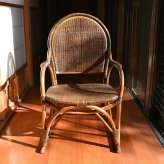 チェア 椅子 ラタン 籐 木製 パーソナル ハンドメイド スツール アジアン ナチュラル ジャパニーズ レトロ クラシック おしゃれ 手作り 和風 軽い 高級感 職人 リビング 縁側 籐家具 新生活