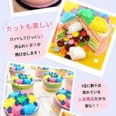 【マシュマロ ギミックケーキ 】 予約  ケーキ スイーツ プレゼント ギフト サプライズ 可愛い 子供 おすすめ お取り寄せ クリスマスプレゼント お菓子 手作り カラフル かわいい バースデーケーキ 誕生日 大人気 冬 面白い ケーキ缶