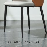 ダイニング家具 ダイニングテーブル＆チェア-オレンジネイビー- 5点セット 160cm