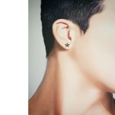 シルバーピアス メンズ スター スタッド 片耳用 片方 シングル 星 五芒星 タイニースター 鏡面 銀 シルバー925 銀 シルバーアクセサリー ユニセックス ペアアイテム【全品1個ずつバラ売り】 プレゼント