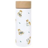 もふさんど モフサンド mofusand ステンレスボトル 300ml 定形外 送料無料 53-2114 53-2115 水筒 うさにゃん しろくまとペンギン ボトル 保温 保冷 木目蓋 真空二重構造 コンパクト かわいい 通勤 通学 うさにゃん