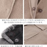 カシミヤ ブレンド ウール ケープ レッキス ファー 一枚仕立て 手縫い ハンドメイド レディース Filomo カシミヤ混 ダブルフェイス レッキス ファー 毛皮 冬 アウター 秋 30代 40代 50代 ギフト プレゼント 7F (02000091r)