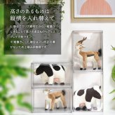 マルチクリアボックス 2個セット W360×D270×H225mm コレクションケース ディスプレイケース 全面クリア 360度透明