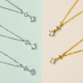 【とっておきの贈り物】 誕生石 ネックレス 妻 彼女 日本製 ペンダント 天然石 × イタリア製 チェーン 金属アレルギー対応 ゴールド  シルバー SV925 プラチナ 18金 K18 18K 仕上げ 普段使い 結婚記念日 誕生日 プレゼント ギフト メッセージカード【送料無料】【ラッピング無料】 