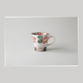 手描き赤桜 マグ 陶器 美濃焼 やきものの里から、暮らしを贈ります。　ギフト 食器 セット テーブルウェア
