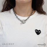 ステンレス マンテルネックレス アンカー チェーンネックレス 18KGP ゴールド シルバー シンプル 存在感 メタル お洒落 錨 レディース 女性 金属アレルギー対応