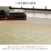 夏ラグ 夏用カーペット い草ラグ 和モダン柄 インテリア 節電 夏用 涼しい おしゃれ おすすめ 湿度調節 消臭効果 お手入れ簡単 約191×250cm