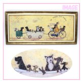 Sam Toft サムトフト アートフレーム いぬタクシー Ｍサイズ ST-10025 絵画 ギフト アート