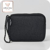 ウィローベイ ポーチ レディース ブランド WILLOWBAY リストレットクラッチ クラッチバッグ BLACK DENIM