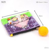  タマオワールド スパンコール刺繍ポーチ コジコジ mushroom 定形外 送料無料 POC3759 スパンコール 刺繍 ポーチ 小銭入れ