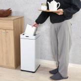 除菌消臭センサーダストボックス 45L ブラック・ホワイト 2色展開 収納ラック オープンラック シェルフ 整理棚 収納家具 おしゃれ シンプル 新生活 インテリア 不二貿易