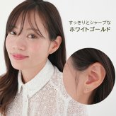 ピアス レディース ゴールド 18金 ハート 3mm 金属アレルギー 18K  かわいい シンプル 地金 片耳