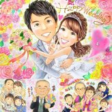 結婚記念日のプレゼントに、写真の表情を大切に、やさしく仕上げます。 ギフト 結婚式 似顔絵 贈り物 手描き 名入れ プレゼント 結婚記念日 ウェルカムボード 記念 お祝い 挙式 友人 カップル 同僚 友達 家族 修正無料 名入れ 下書き確認 喜ばれる 親孝行 宝物 一生もの ウェディング 宝物 結婚式 一生もの 白寿祝い メモリアルギフト お祝いの品 感謝の品 メモリアル オリジナル 古希祝い