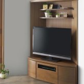 テレビ台 テレビボード 高さ160cm コーナーボード ハイタイプ 幅113cm TVボード TV台 おしゃれ 北欧 ウォールナット フルオープンレール コーナー ブラウン ライトブラウン 新生活