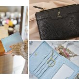 ミニ財布 レディース 本革 薄い 二つ折り財布 ブランド 【ネコポスで送料無料】 mieno spira カードたくさん コンパクト財布 ミニウォレット 定期入れ 小さい 牛革 レザー 上品 スリム 小さい財布 ギフト プレゼント 5F (07000496r)