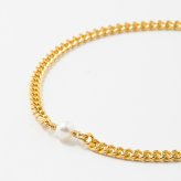 ステーションワン パール ブレスレット 喜平 キヘイ シルバー ゴールド アクセサリー ペアアクセ ギフト