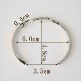 ステンレスナローツイストバングル 送料無料 バングル ステンレス ねじり ねじれ シンプル 金属アレルギー対応 メンズ レディース