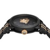ヴェルサーチェ 腕時計 メンズ ブラック ピンクゴールド ローズゴールド 43mm VERSACE PALAZZO EMPIRE パラッツォ エンパイア 立体メデューサ スイス製 高級 ブランド おしゃれ プレゼント ギフト 成人 卒業 入学