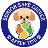 カーサイン 高齢者マーク SENIOR SAFE DRIVER チワプー ステッカー シール 直径13cm 肉球 日本製 車