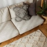 ベッド 寝具 クッションカバー 45×45cm ウール モロッカン かわいい オシャレ 綿 ベニワレン 韓国 北欧 グレー 正方形 カバー 座布団カバー