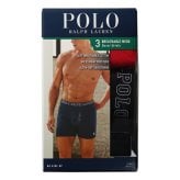 ポロラルフローレン：CLASSIC FIT BREATHABLE MESH ボクサーブリーフ 3PK (RL2000レッド/ストライプ/ポロブラック)[ボクサーパンツ/ 男性下着/ メンズインナー/人気ブランド/おすすめギフト/誕生日プレゼント/メンズファッション]