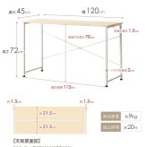 デスク チェア 学習机 シンプル パソコン 120cm 奥行45cm オフィス スリム リビング 勉強机 大人 大学生 白 おしゃれ 韓国 120 テレワーク ワーク コンパクト 学習 机 省スペース ホワイト iw-17120 新生活