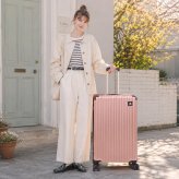 SCANDINAVIAN FOREST キャリーケース 102L Lサイズ 大容量 スーツケース 7-10泊 宿泊 旅行 出張 シンプル レディース ギフト プレゼント ピンク sfrs2401-l