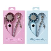 【seju セジュ アンバサダー】扇風機 ペルチェ ハンディファン オシャレ かわいい 可愛い [ Mignon airy ミニョン エアリー ハンディファン ] 3段階風量調整 卓上 タイプC Type-c 充電
