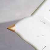 Welcome Bird Wall Clock IV[掛け時計 おしゃれ 北欧 壁掛け時計 鳥 モチーフ ウォールクロック 静音 スイーブ秒針 掛時計 カチカチ 音がしない インテリア 雑貨 壁飾り 時計 ウォールコレクション セット ナチュラル 可愛い]