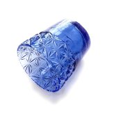 「贅沢仕上げ2個セット」琉球ガラスｘ東京切子　ロックグラス　蒼