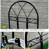 ホースハンガー アイアン スタンド式 ホースホルダー ホース掛け ホース収納 屋外用 ガーデニング 土に差し込む アンティーク クラシック おしゃれ ブラック 幅40cm 高さ79cm 粉体塗装 散水 水やり 省スペース 外構 エクステリア