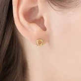 【無料ラッピング】  ヨンドシー 4℃ EAU DOUCE４℃ K18イエローゴールド ピアス ダイヤモンド ブランド 正規品 新品 ギフト プレゼント 人気 おすすめ 誕生日 記念日 クリスマス 送料無料