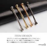 カラーピン カラークリップ 穴なしok 挟むだけ メンズ 4色 スーツ オフィス 紳士 お洒落 シャツ ネクタイ メタリック シンプル ボール クラシカル 男性