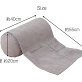 クッション 丸 ボルスター 肘置き ポケット 収納 ソファ ソファー セアテ 背当て 腰当 ごろ寝 枕 シンプル 国内綿入れ加工 直径約20×40cm 座布団 フロアクッション インテリアクッション 収納付き 収納付きクッション リビング 敷物 新生活