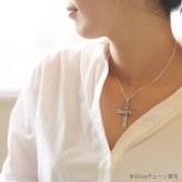 ハワイアンジュエリー シルバー ペンダント トップ 刻印 無料 誕生石入れ可 ラージクロス縦42mm×横29mm ロング シルバー925 ネックレス チェーン別売 ペンダントヘッド メール便 メンズ レディース 誕生日 プレゼント ハロウィン 【品番：SP2533】