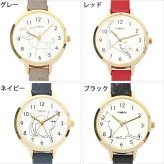腕時計 ミヌー ラインキャットウォッチ  ST319 定形外 送料無料 猫 ねこ ネコ レディース 時計 ウォッチ 合皮ベルト シンプル おしゃれ かわいい ギフト 仕事 学校