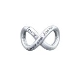 ボックス・ショッパー付 PANDORA(パンドラ) ★ Forever & Always Infinity Charm ★ フォーエバー＆オールウェイズ インフィニティ チャーム ★ ブレスレット カスタマイズ アクセサリー シンプル 日常使い 誕生日 記念日 母の日 プレゼント ギフト｜チャーム 単品