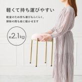 チェア 椅子 スツール くすみカラー ベロア風 1脚 スタッキング可 完成品 サロン インテリア 光沢感 なめらかな 触り心地良い 長時間でも疲れにくい 軽い らくらく イス コールドの脚 おしゃれ コンパクト 新生活