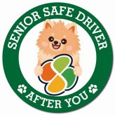 カーサイン 高齢者マーク SENIOR SAFE DRIVER ポメックス マグネット 強力 直径13cm 肉球 日本製 車 ステッカー