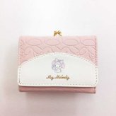 マイメロディ 財布 レディース 口金財布 がま口 折り財布 ミニ財布 サンリオ キャラクター グッズ 型押し フェイクレザー コンパクト かわいい おしゃれ プレゼント ギフト SR22-2 サンリオ正規ライセンス品
