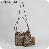 ゲラルディーニ ショルダーバッグ レディース ブランド GHERARDINI Italy GHB0210 TOFFE ブラウン/ダークブラウン