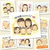似顔絵 ギフト 珊瑚婚 手描き プレゼント 贈り物 名入れ 珊瑚婚 記念日 お祝い 結婚記念日 結婚35周年 大人数 両親 お父さん 夫婦 お母さん 家族 下書き確認 修正無料 名入れ サプライズ 宝物 実績多数 親孝行 記念 感謝 思い出 35周年 古希祝い メモリアルギフト 感謝の品 節目 感動 バレンタインデー クリスマス お祝いの品 大量注文 ハロウィン