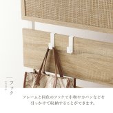 収納家具 ラック 韓国 ラタン調 突っ張りウォール 7段 棚板2枚付き高さ調節 おしゃれ スリム 壁面収納 オープン ウォールシェルフ 40 60 80 ディスプレイ 突っ張り 棚 パーテーション 薄型 壁面 収納棚 収納 北欧