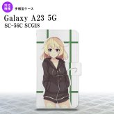 Galaxy A23 GalaxyA23 手帳型スマホケース カバー 女の子 キャラ 緑 2022年 10月発売 nk-004s-a23-dr1332