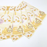 ちいかわ うさぎ イニシャル タオルハンカチ(N)