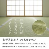 夏ラグ 夏用カーペット 純国産 い草 上敷き 上質ない草で作った カーペット 双目織 江戸間6畳(約261×352cm）